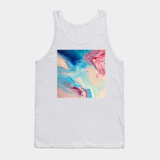 Mesmerizing acrylic abstract painting with pinks and blues Tank Top